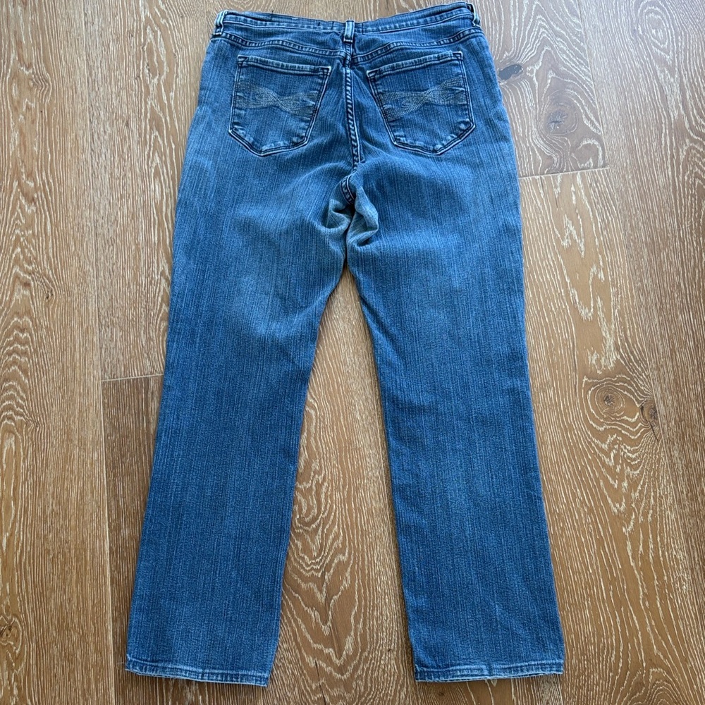 NYDJ Bootcut Jeans Size 14 Lift Tuck Stretch Denim Blue Elevated Basic - Picture 6 of 7